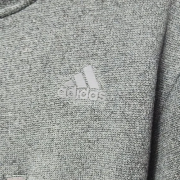 Adidas Climalite Run Hoodie Jacket Mens Full-Zip With Pockets Charcoal Large - Picture 9 of 16